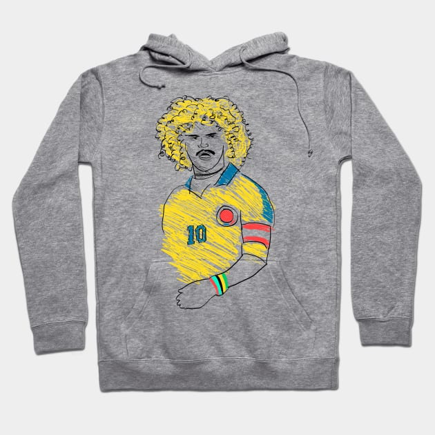 Carlos Valderrama Hoodie by juanc_marinn